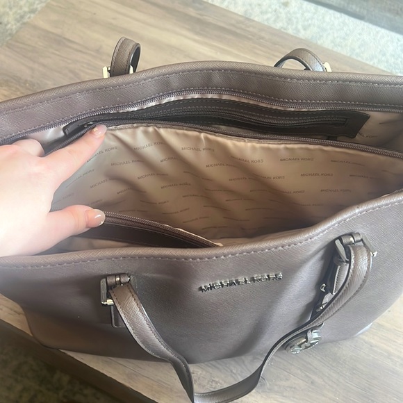 Taupe Michael Kors Laptop Bag - Picture 4 of 5
